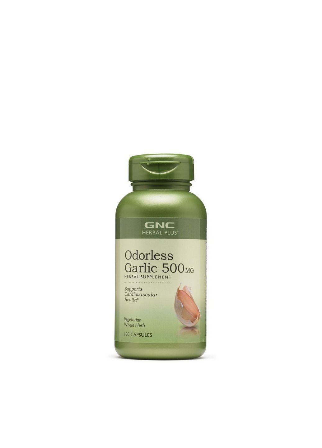 Натуральна добавка Herbal Plus Odorless Garlic 500 mg, 100 таблеток GNC (293481878)