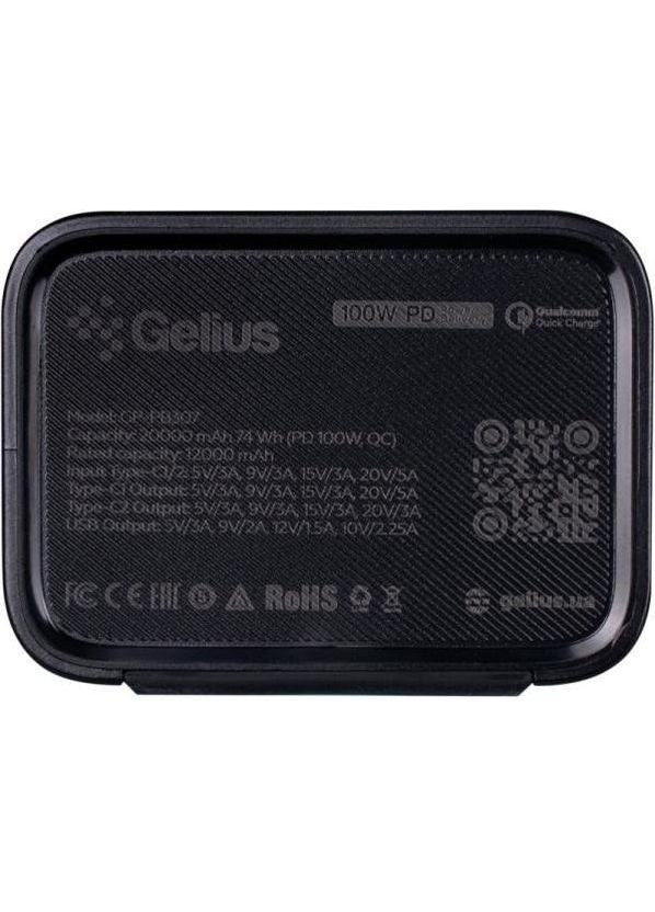Внешний аккумулятор (павербанк) GP-PB307 20000mAh 100W Black Gelius (362212290)