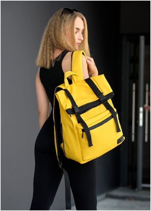 Рюкзак ролл унисекс RollTop LTT желтый Sambag (302519228)