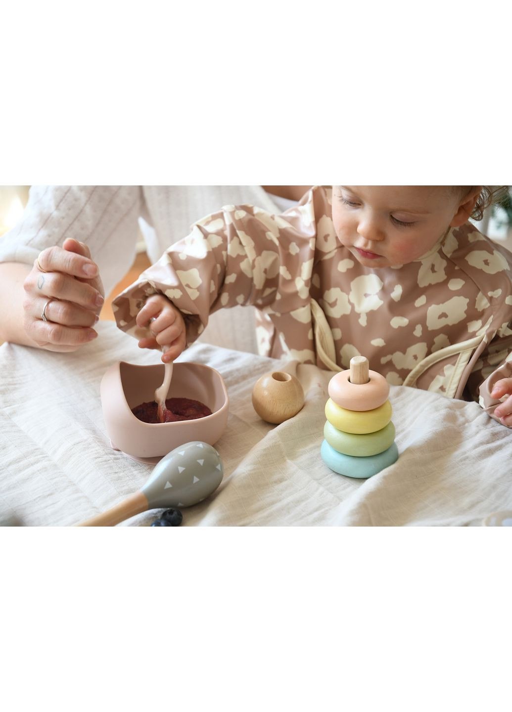 Миска силіконова на присосці з бортиком 350 мл, арт. 913612 Beaba (370271558)