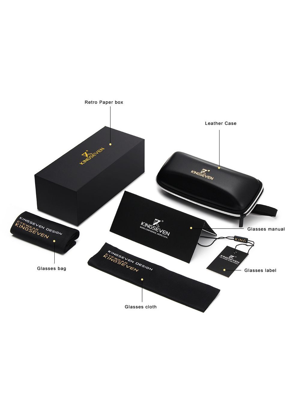 Мужские поляризационные очки N7239 Gun Blue KINGSEVEN (303110849)