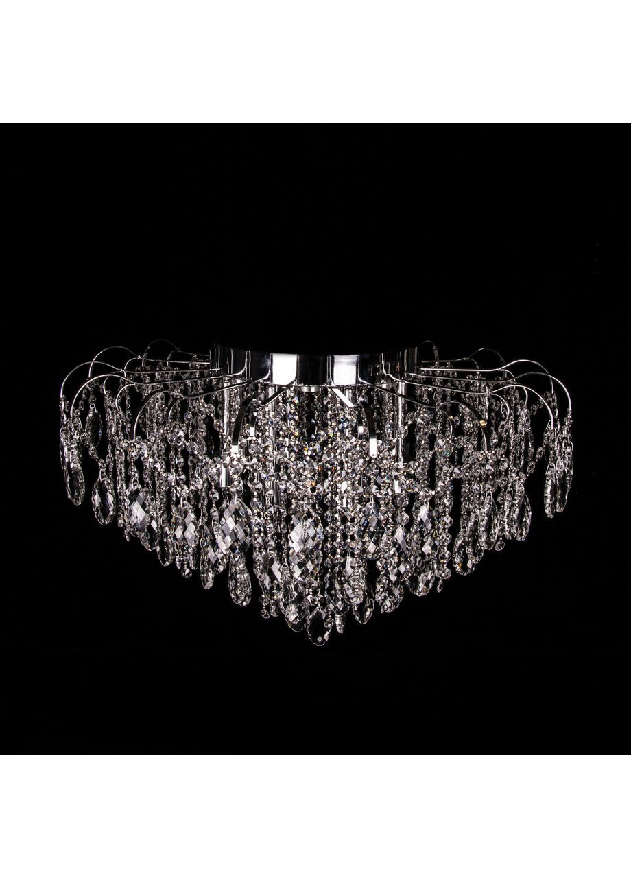 Кришталева люстра классичесская з LED підсвічуванням на 8 лампочок (срiбло) E2048/8+8/CR No Brand (354229731)