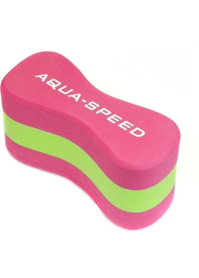 Колобашка для плавання дитяча рожево-салатова 149-03 Aqua Speed JUNIOR 3 LAYERS PULLBUOY (401177224)