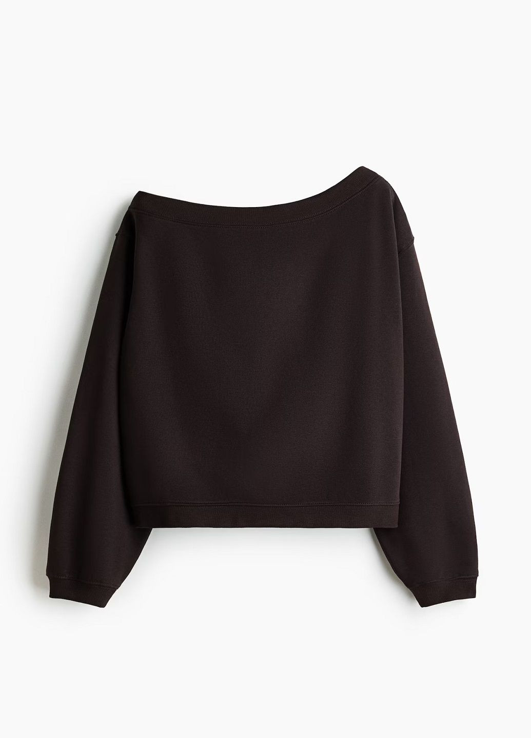 Темно-коричневий світшот H&M однотонний (369607154)