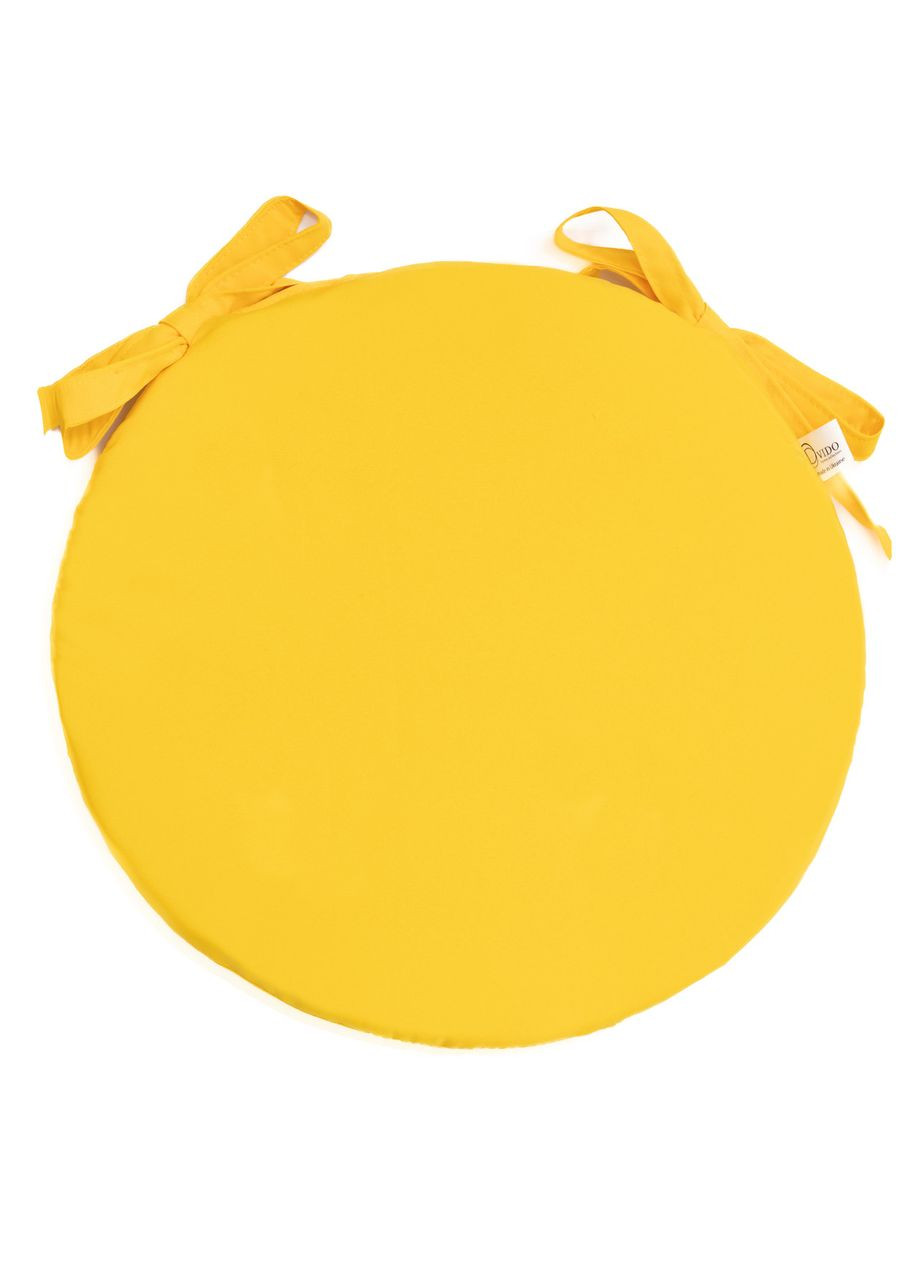 Подушка для кресла Ø 40x5 см желтый. No Brand (324831298)