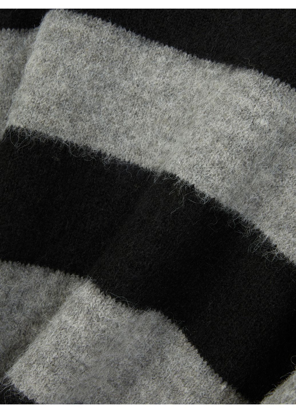 Черный джемпер зима,черный в серую полоску, Primark