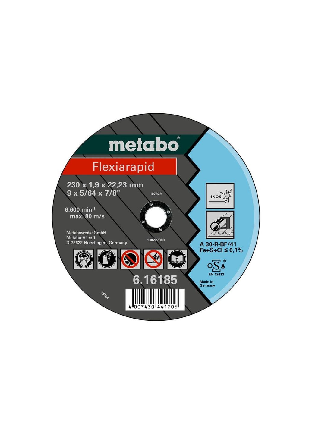 Відрізне круг Flexirapid 230x1.9x22.2 Metabo (363056364)