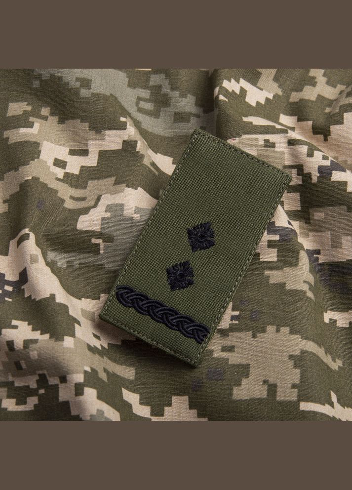 Шеврон нашивка на липучці погон звання ВСУ Підполковник хакі 5х10 см IDEIA (275869872)