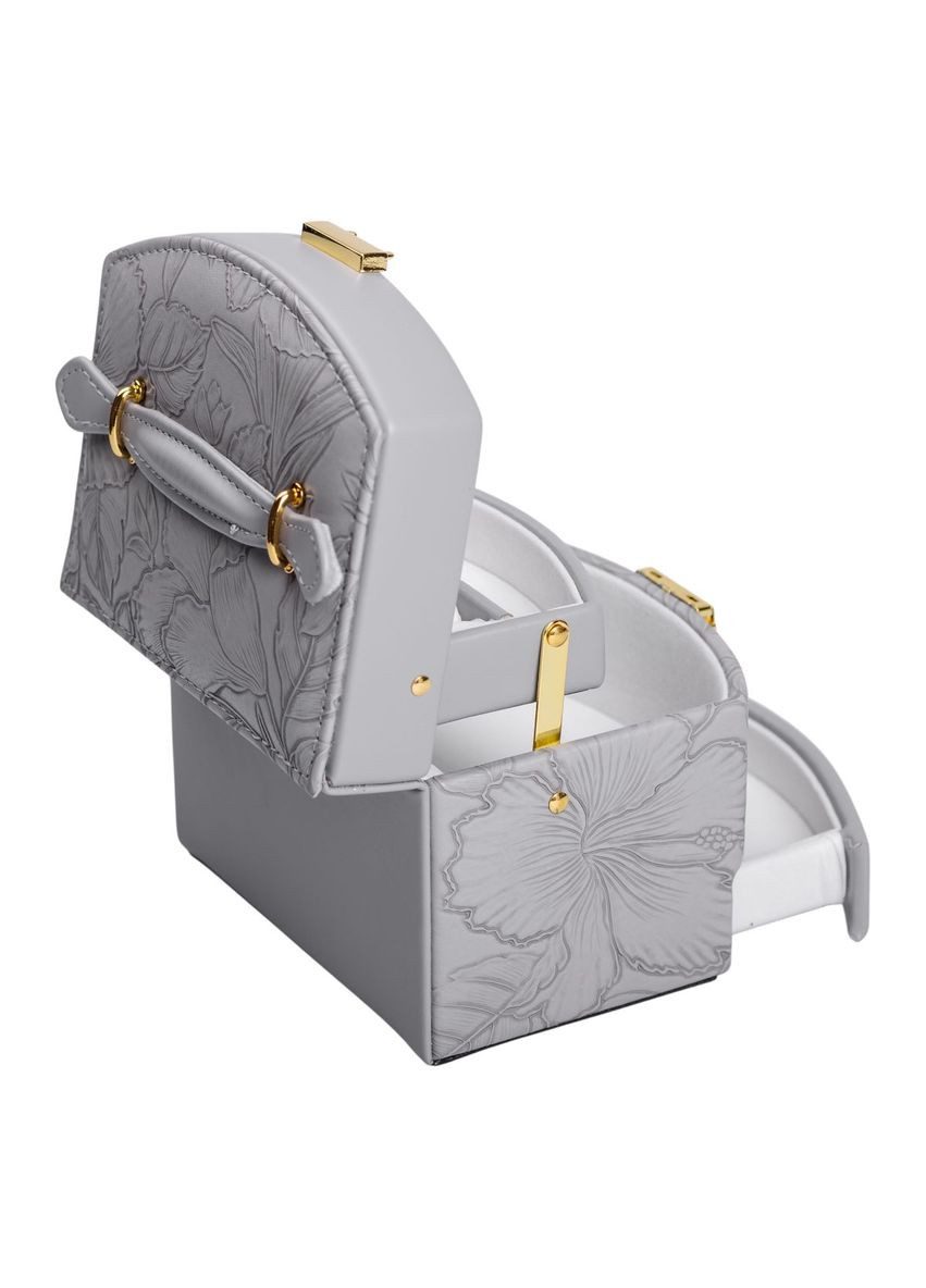 Шкатулка для украшений из эко кожи 3 яруса с замком органайзер для ювелирных изделий HP-5-23G Yiwu (353503931)