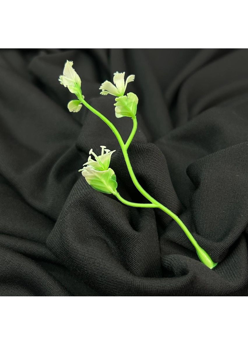 Добавка пластикова «Гілка з листочками», салатова з білим, 12 см Plus-plus (352743111)