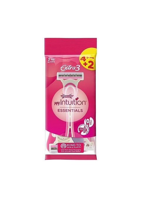Бритва Extra 3 My Intuition Essentials 4+2 шт. (4027800320530) Wilkinson Sword Extra 3 My Intuition Essentials 4+2 шт. (349822558)