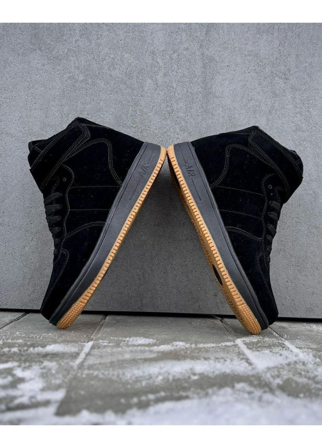 Черные зимние зимние мужские кроссовки форс Stilli