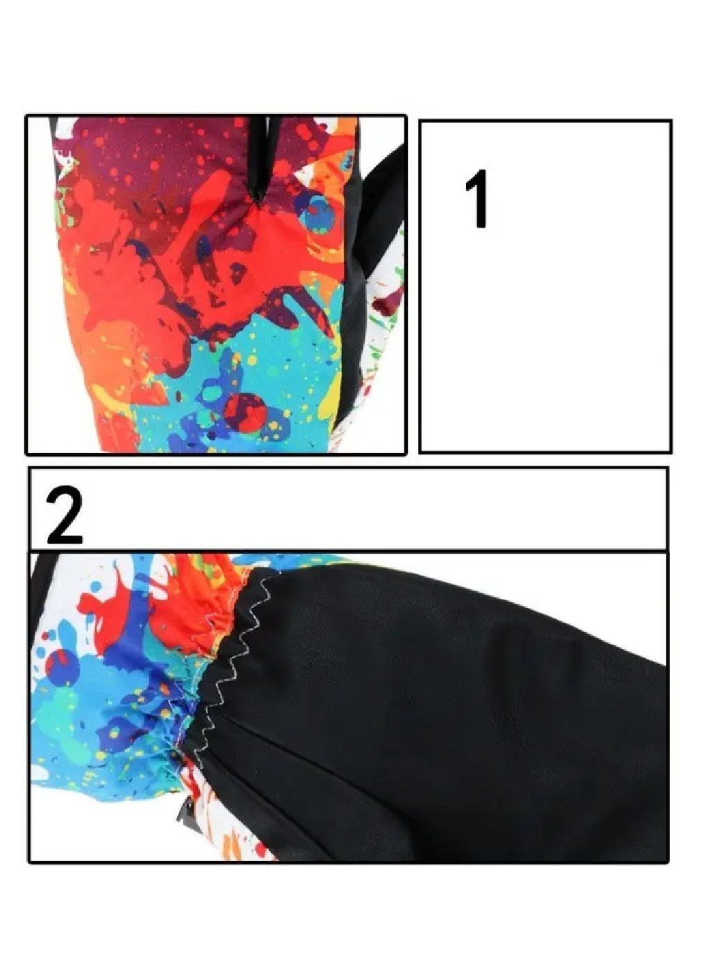 Рукавицы перчатки на три пальца для повседневной носки зимнего спорта катания на лыжах сноуборде (478321-Prob) Размер ХL Unbranded (304140639)