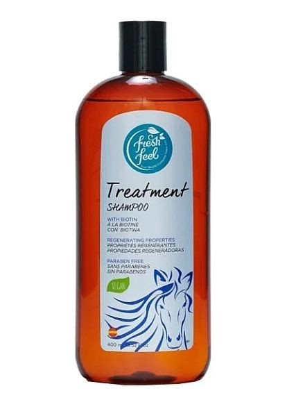 Шампунь для волосся з екстрактом біотину Natural Shampoo 400ml (1236372-189903) Fresh Feel (368633205)