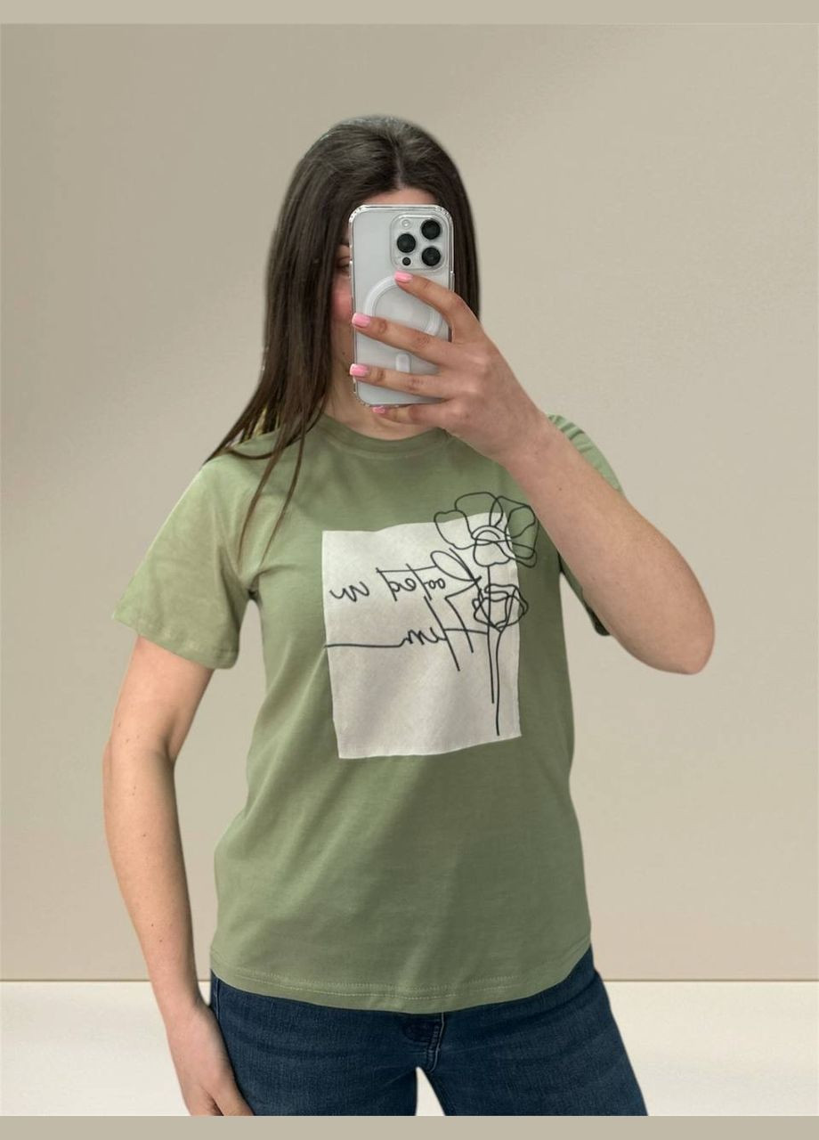 Женская футболка с принтом Україна - (328922990)