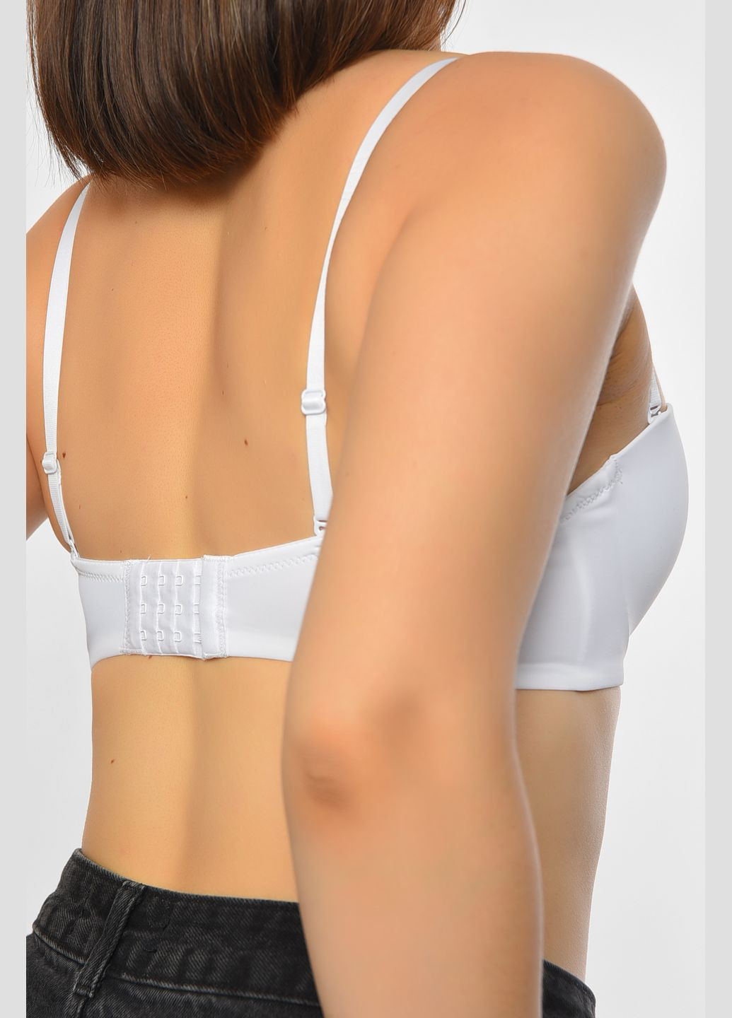 Белый бюстгальтер женский белого цвета чашка с Let's Shop хлопок