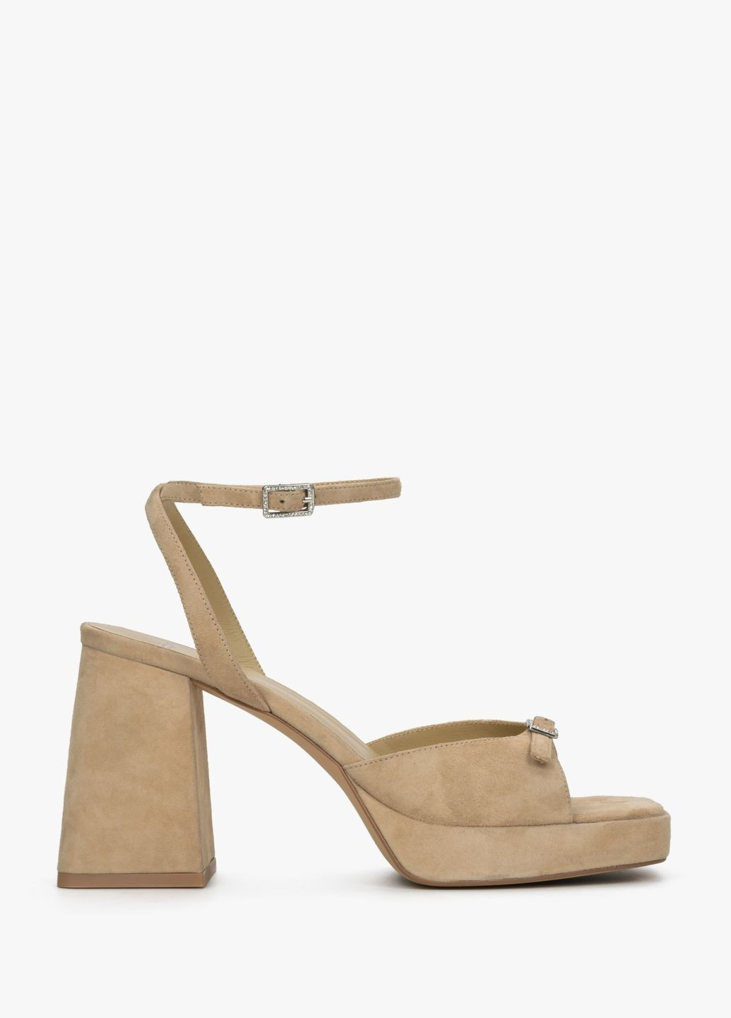 Бежевые босоножки, цвет бежевый Estro