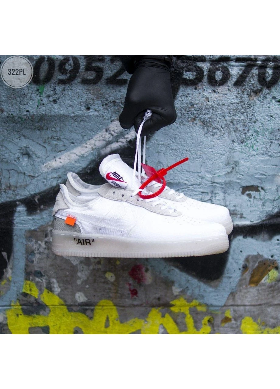 Білі літні кросівки nike air force x white найк аір форс No Brand