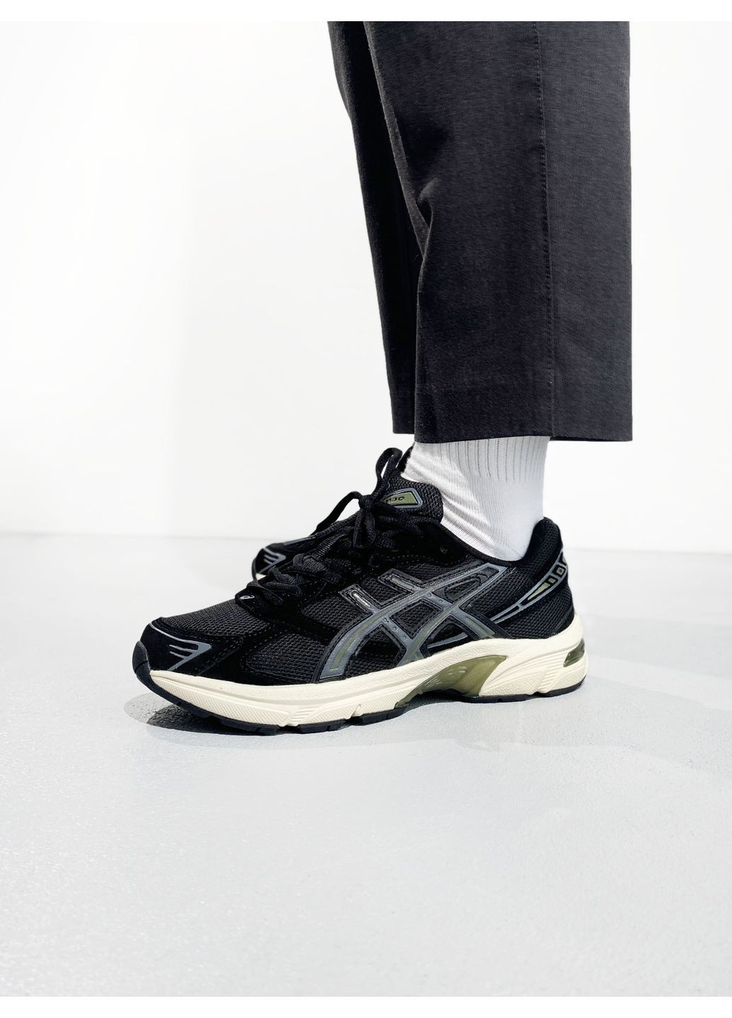 Черные демисезонные кроссовки мужские asics gel-1130 black асикс гель 1130 No Brand