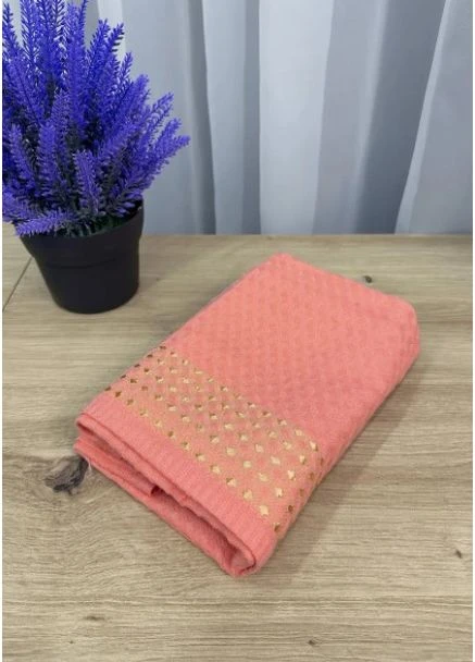 Полотенце вафельное (40х60см). Цвет коралловый Aisha Home Textile комбинированный