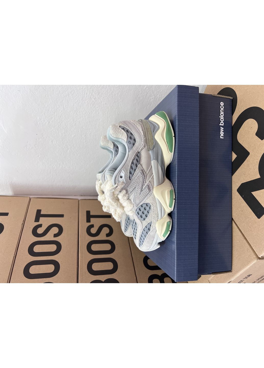 Комбіновані Осінні кросівки чоловічі new balance 9060 «bricks & wood » нью беланс 9060 No Brand