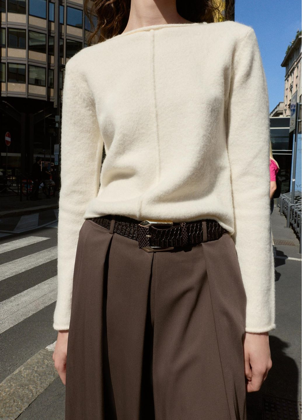 Молочный демисезонный джемпер Zara