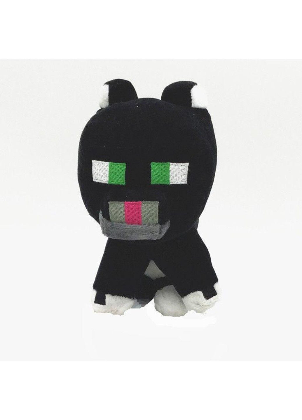 М'яка дитяча іграшка Чорний Кіт Майнкрафт Minecraft 23 см No Brand (336950719)