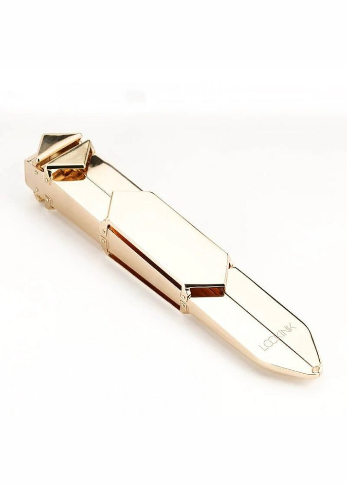 Ремень с регулируемой длиной, натуральная кожа и металл, коричневый Lockink (297130702)