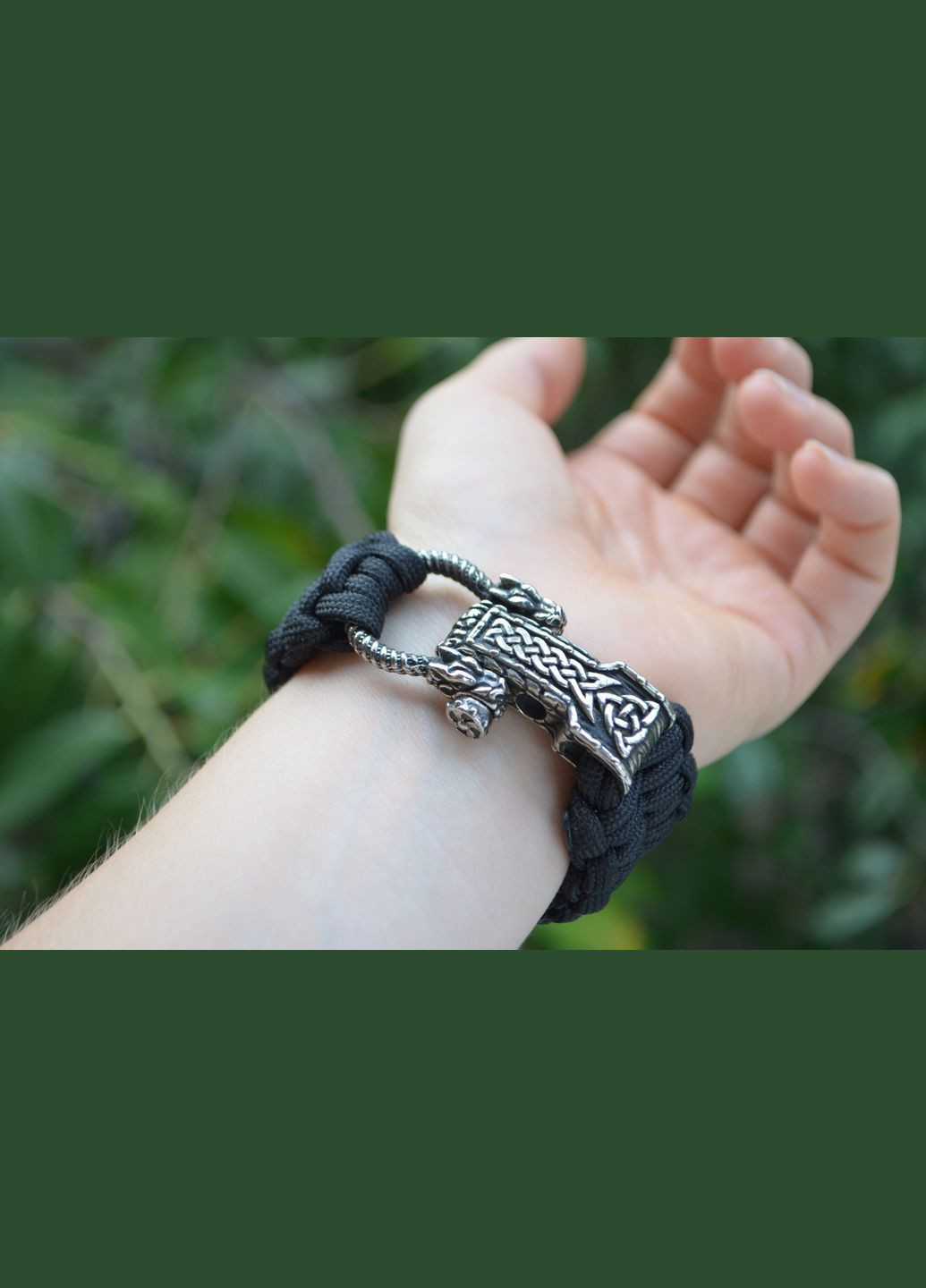 Браслет з паракорду Скандинав та застібка з нейзильберу або бронзи + брелок у подарунок No Brand (341738675)