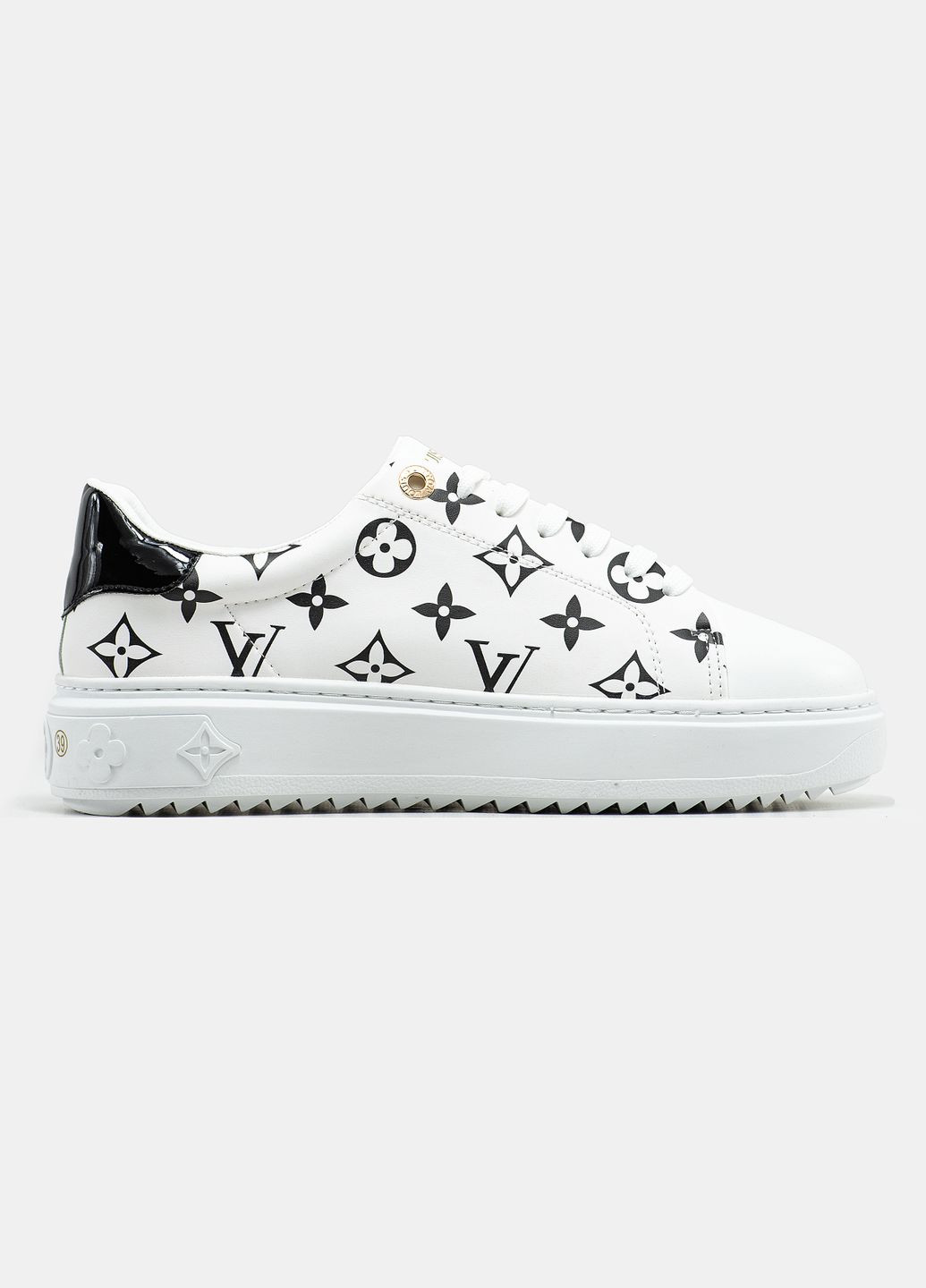 Кроссовки женские Louis Vuitton Trainer Time Out Monogram Blanc white | Луи Виттон белые No Brand белые демисезоны (315761790)
