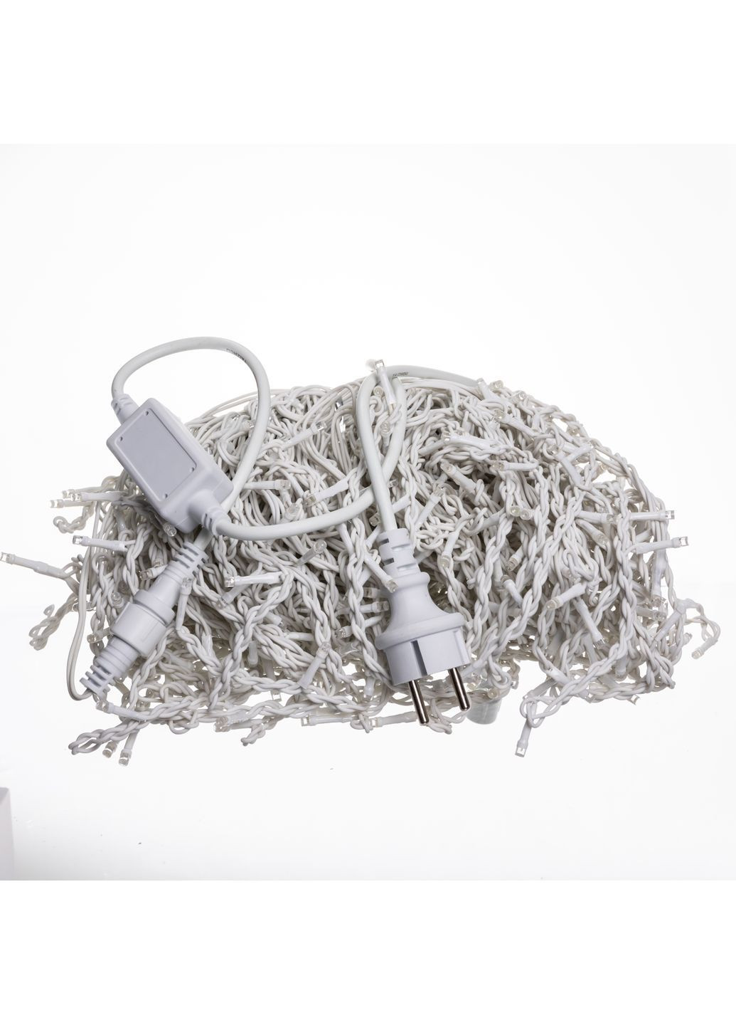 Гірлянда Бахрома вулична 600 LED 36 м від мережі білий провід, синій GarlandoPro 36MWBL No Brand (364684971)