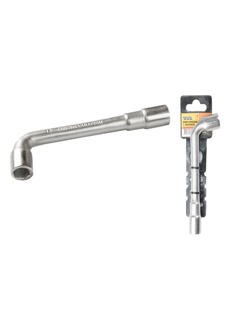 Ключ торцевий з отвором L-подібний 12 мм CRV 73-4012 Mastertool (364121122)