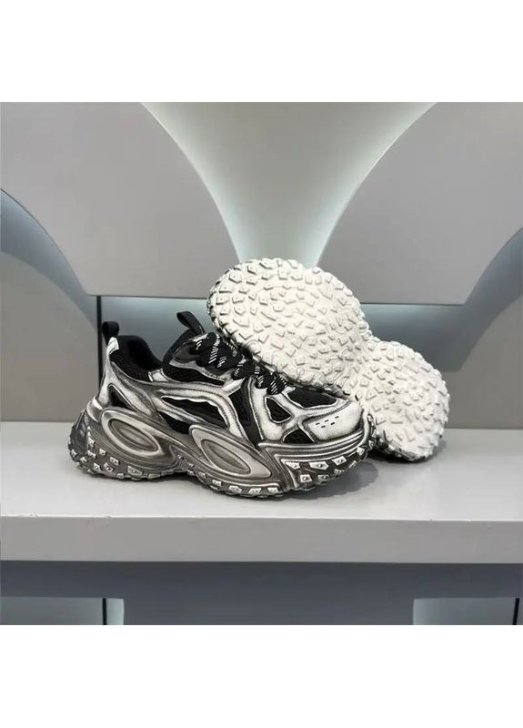 Комбіновані Осінні чоловічі кросівки з ефектом напилення No Brand 5151