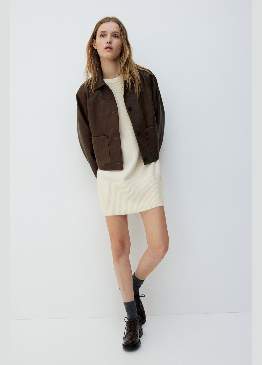 Кремова сукня зимова H&M