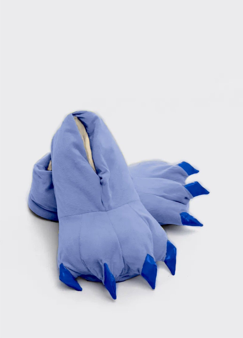 Капці домашні плюшеві лапи дитячі блакитні Lalapka (364988767)