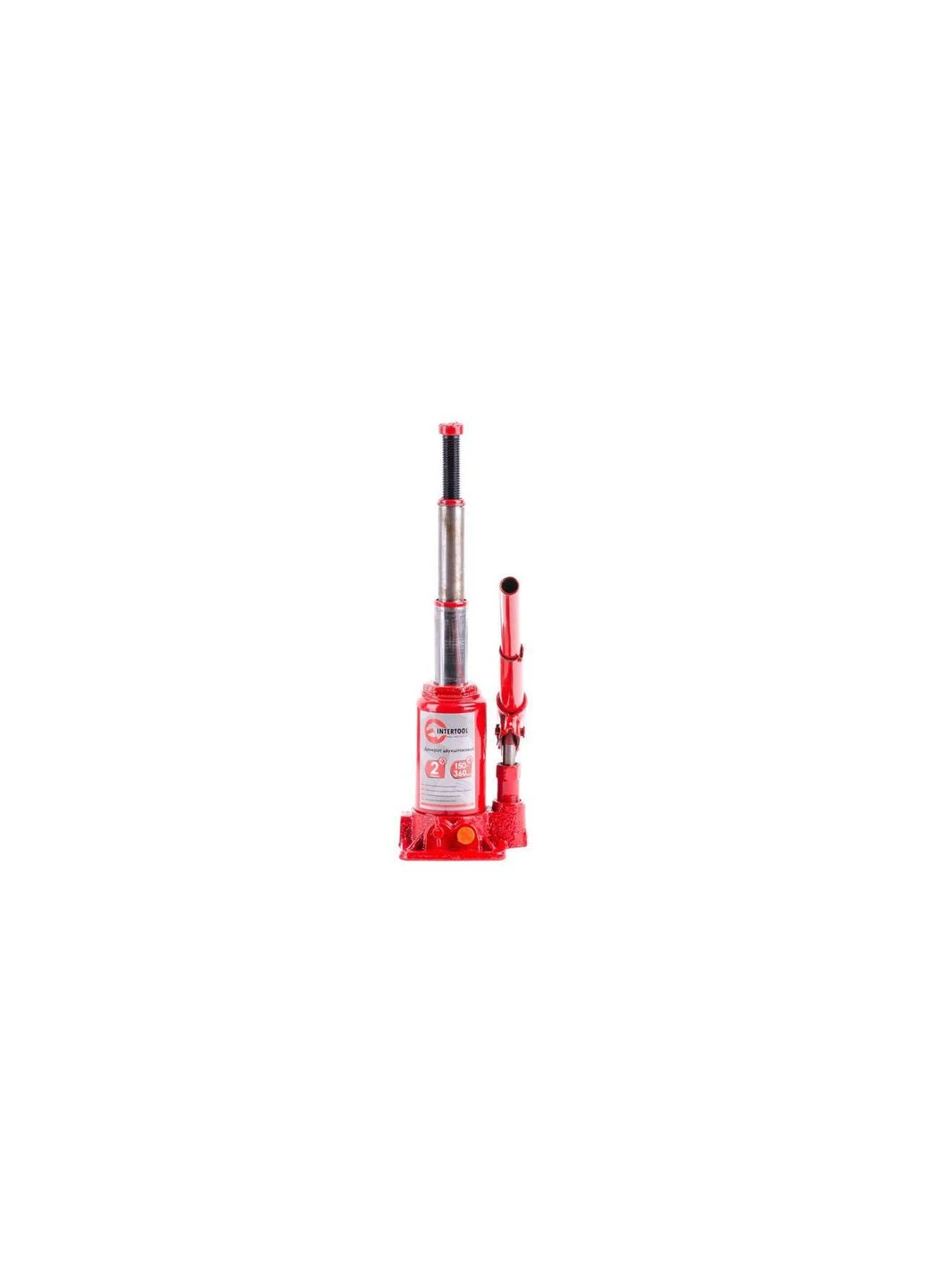 Домкрат гидравлический 2 т х 360 мм двухштоковый (GT0031) Intertool (372691377)