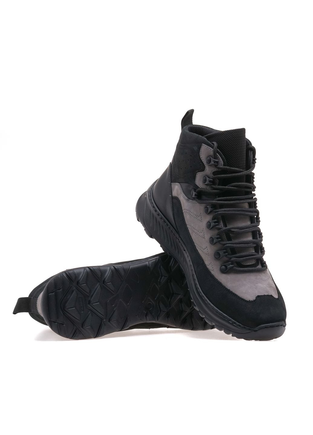 Серые зимние ботинки комфорт мужские 8620-75-st/grey Goodboots