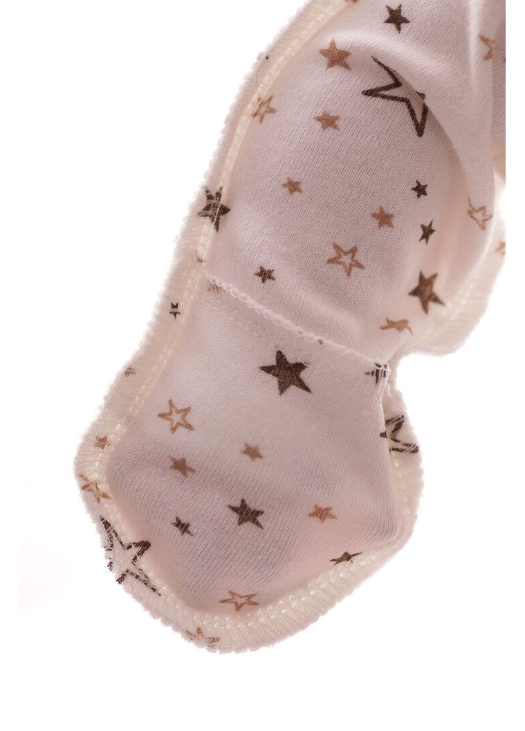 Рубашка с царапинами для девочки интерлок в коричневую белую звездочку 56 см (54593) BABYKROHA (368561417)