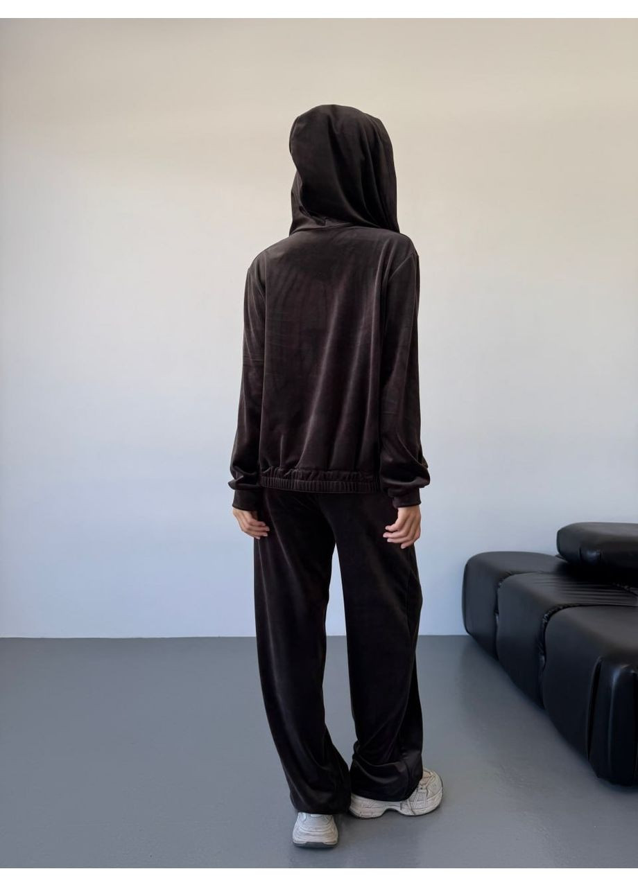 Костюм (кофта, брюки), цвет Коричневый Fashion (361310333)