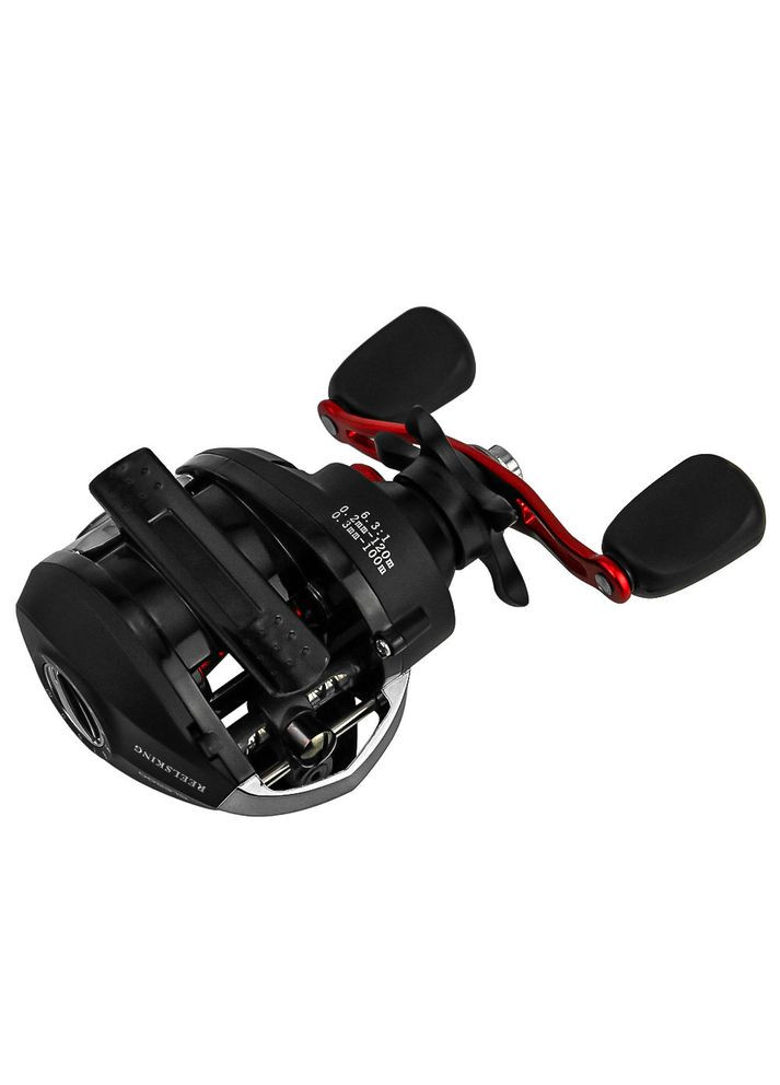 Котушка мультиплікаторна для спінінга GLE 201 Black-Red Left 33 шт. Reelsking (352012749)