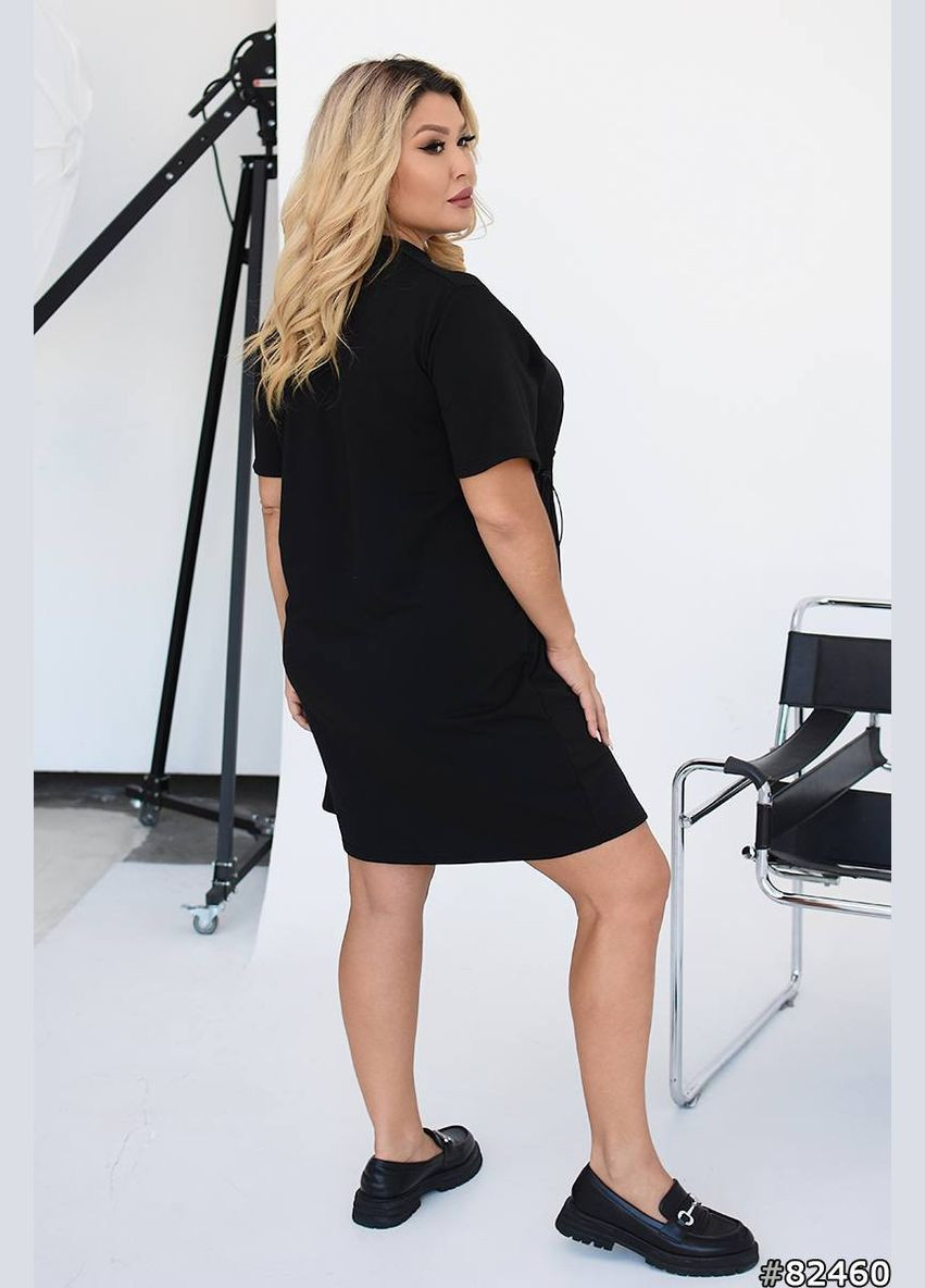 Черное спортивное платье спортивное женское Україна однотонное