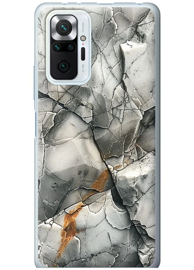 Силіконовий чохол 'Сірий мармур' для Endorphone Xiaomi Redmi Note 10 Pro (285117781)