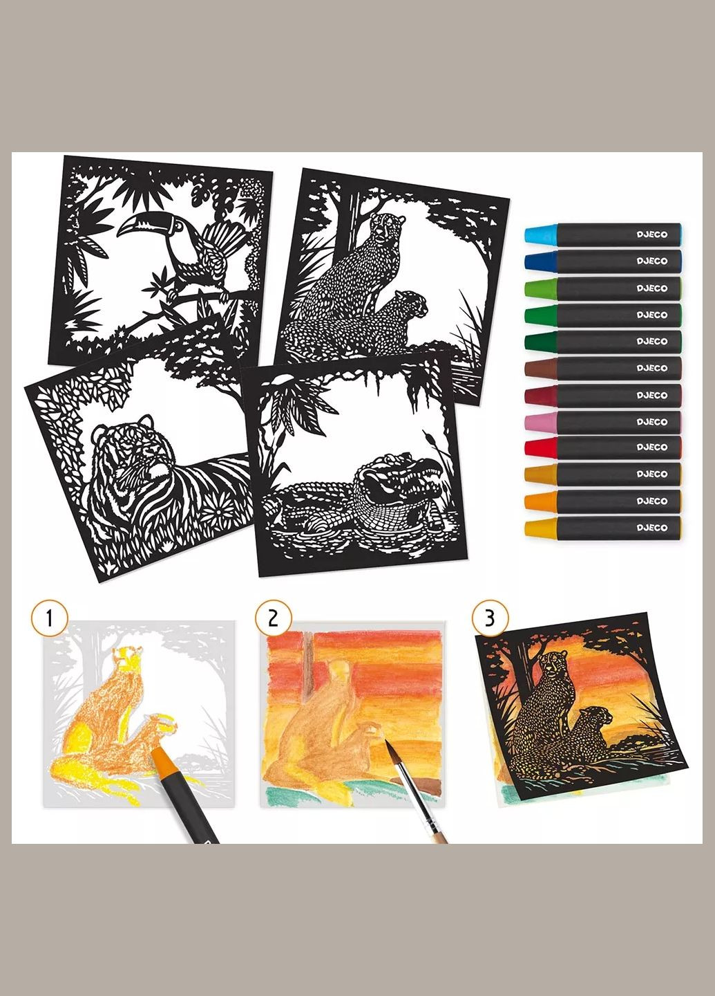 Набор для творчества "Против света" DJ09348 Djeco (333252418)