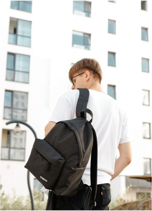 Чоловічий тканинний рюкзак Чорний (10460331440) Sambag (361244660)