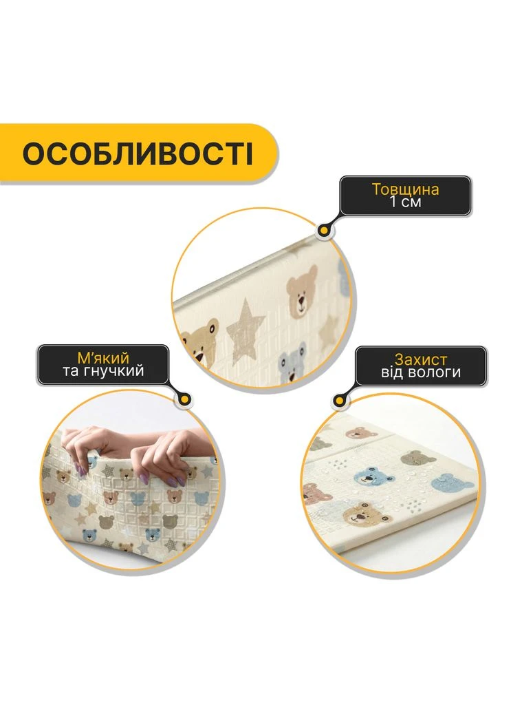 Детский игровой коврик 150 x 200 x 1 см (LB-1025) LEOBRO (387593994)