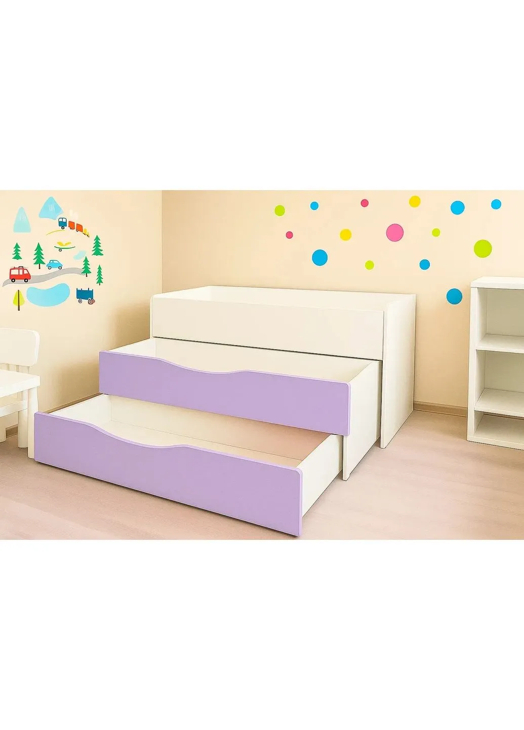 Кровать 3-х ярусная для дошкольных учебных заведений DS-24 Gap (396755948)
