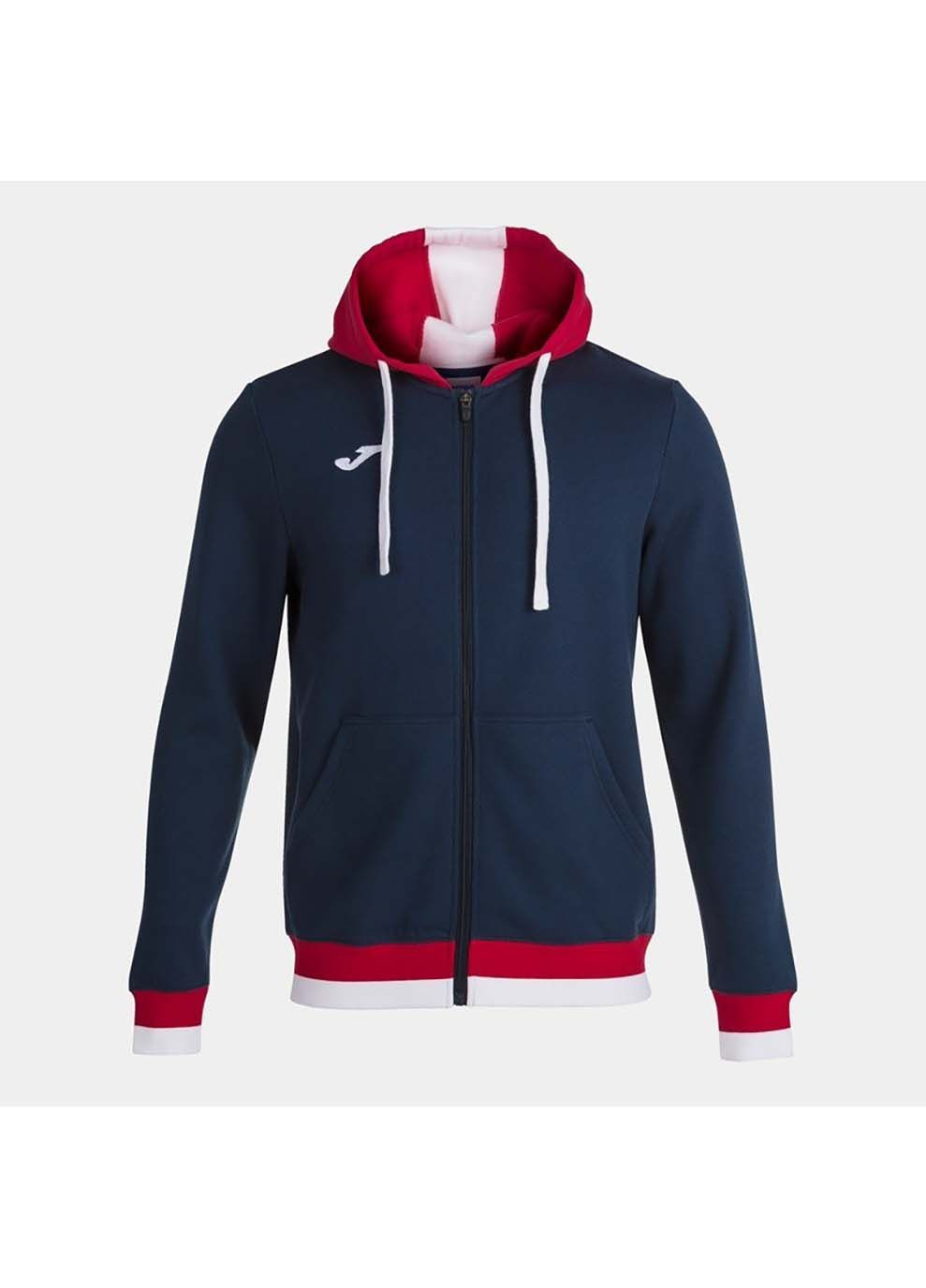 Мужская спортивная кофта CONFORT II ZIP-UP HOODIE синий,красный Joma (323202667)