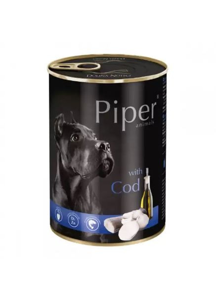 Вологий корм для собак Piper Dog з тріскою 800 г (5902921302384) Dolina Noteci (279561296)