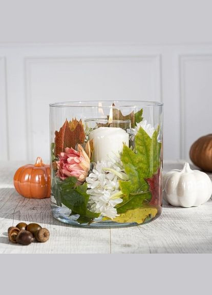 Скляна циліндрична ваза Флора 19 см Pasabahce (315633444)