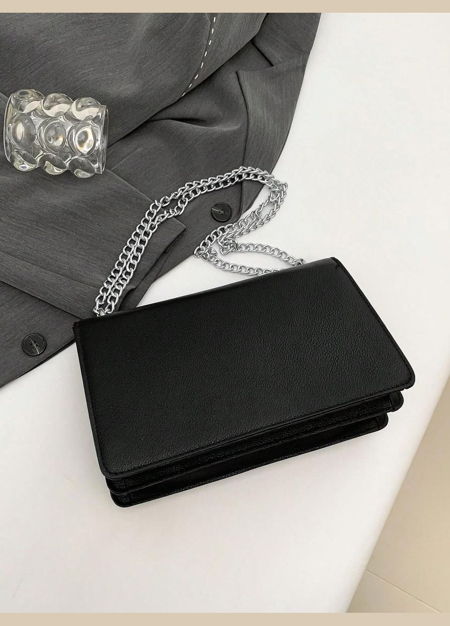 Жіноча сумка велика 10359 крос-боді чорна No Brand (306709606)